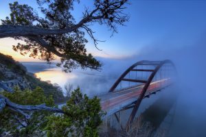 Bridge into mist